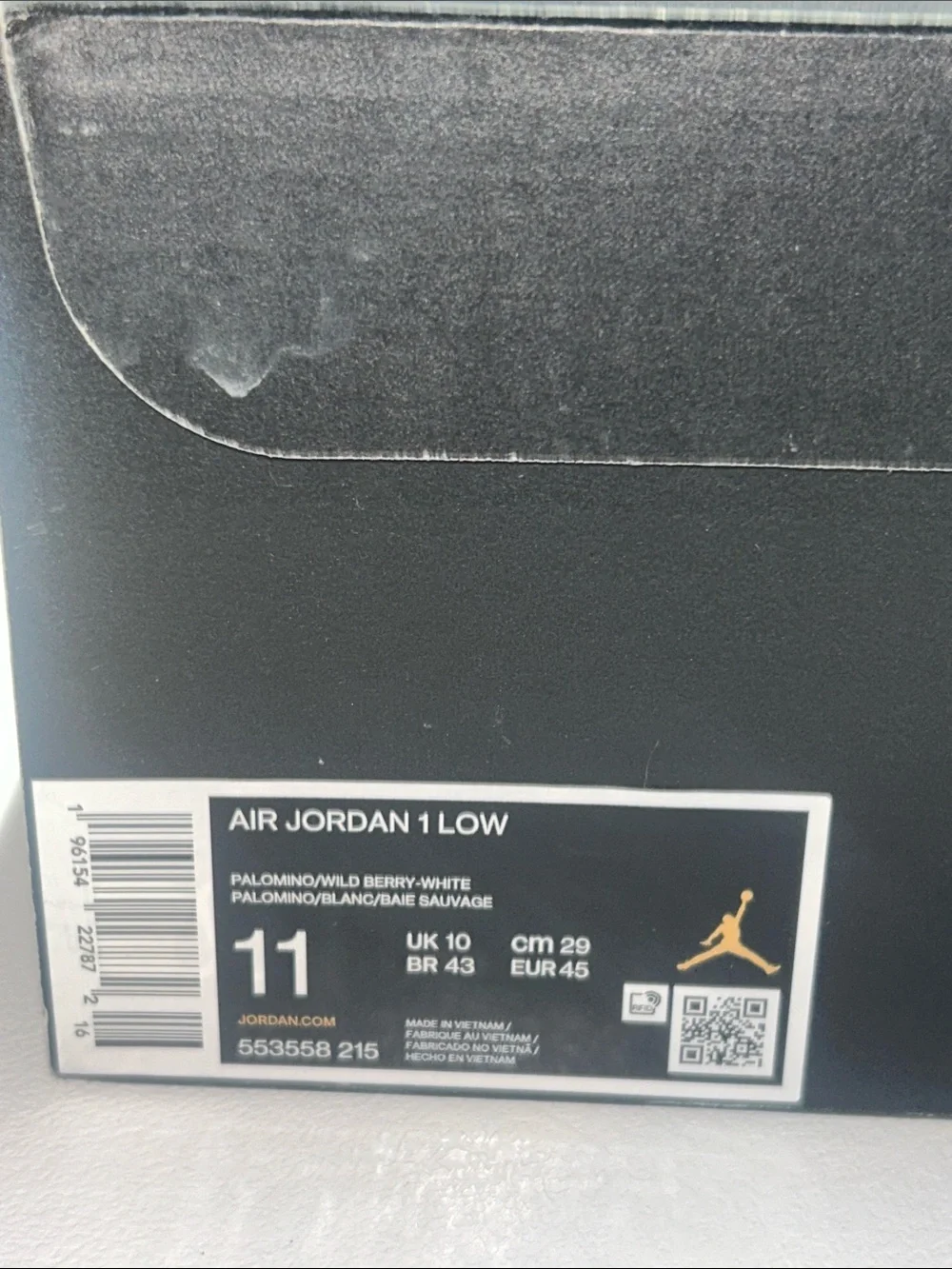 Jordan 1 Low “Purple Mocha” Men’s Size 11